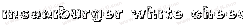 insaniburger white cheese字体转换